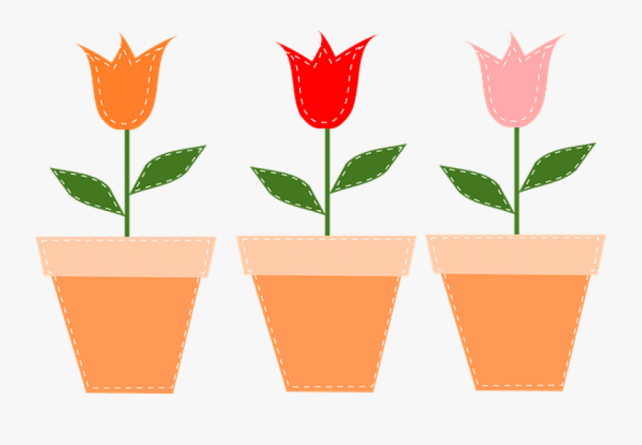 Free Png Download Flower Pots Pots Tulips Flowers Pot - Flower Pot Png Clipart, Transparent Clipart