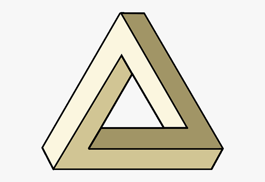 How To Draw The Impossible Triangle - Draw The Impossible Triangle, Transparent Clipart