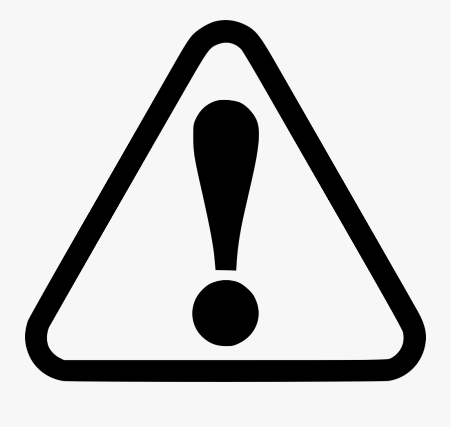 Triangle,clip Art,line - Warning Sign Png Free, Transparent Clipart