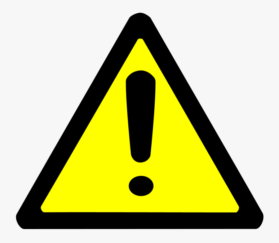 Warning Sign Clip Art At Clker - Warning Sign Png, Transparent Clipart