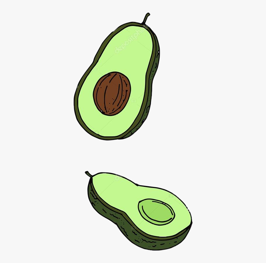 #avocado #avocadoday #avocados #avokaboimango #freetoedit - Awokado Rysunek, Transparent Clipart