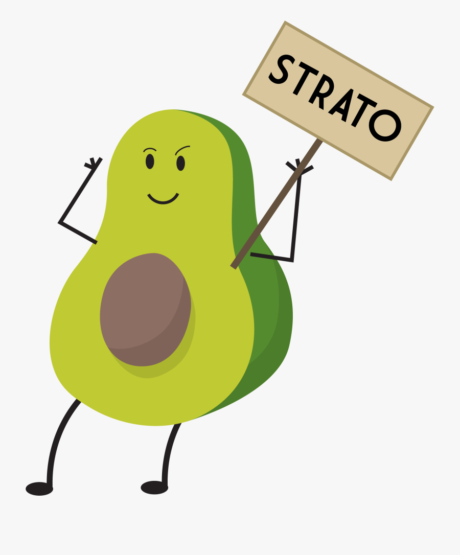 Cartoon Avocado - Cartoon, Transparent Clipart