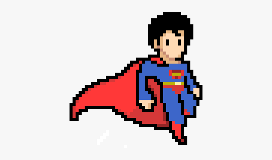 Super Man Pixel Art, Transparent Clipart