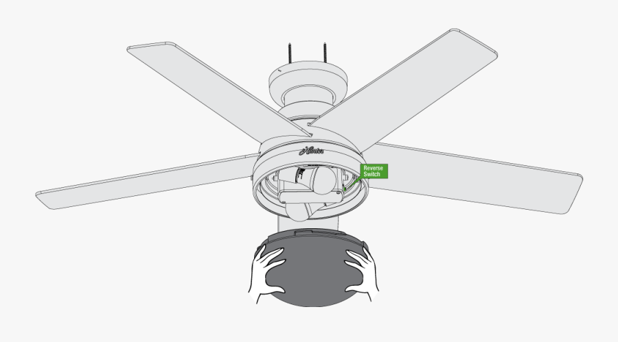 Clip Art Ceiling Fan Drawing - Hunter Ceiling Fan Reverse ...