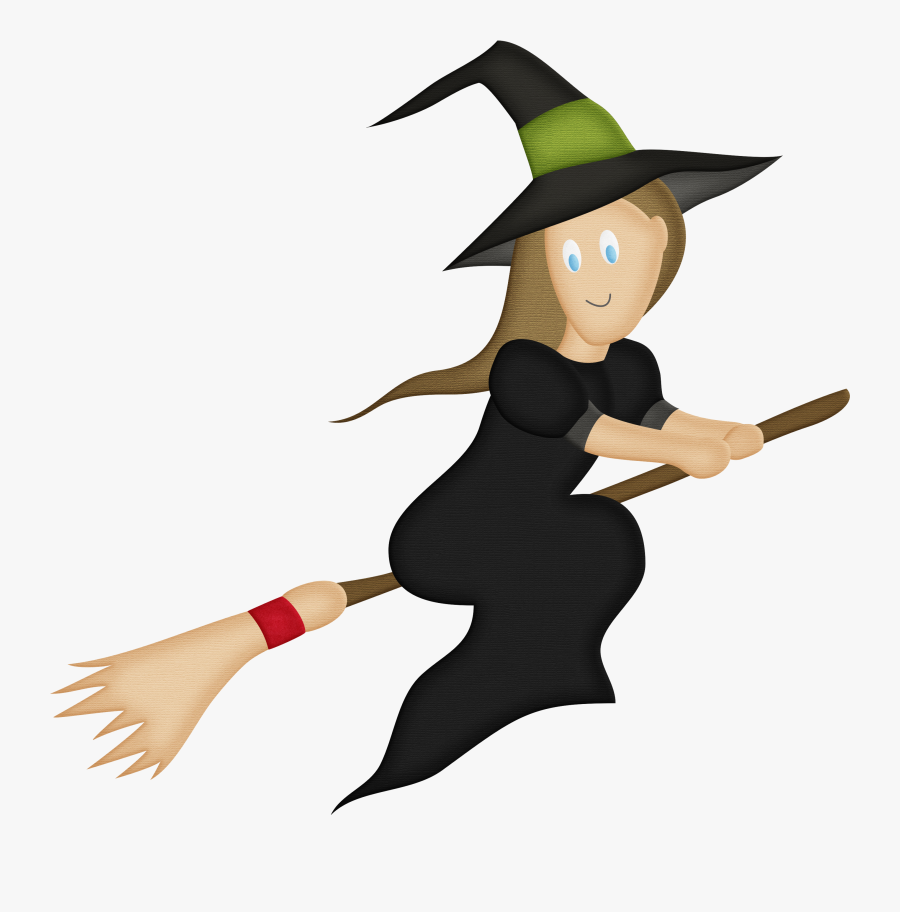 Witchs Broom Boszorkxe1ny Magic - Sorcier Clipart, Transparent Clipart