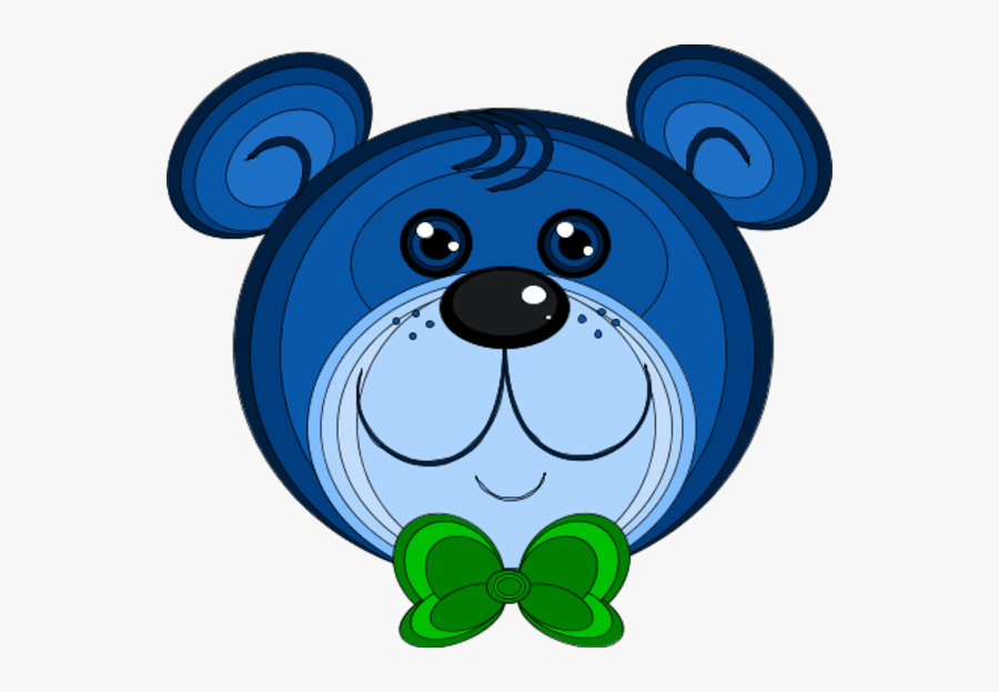 Teddy Bear Wearing Bow Tie - Cabeza De Oso Dibujo, Transparent Clipart