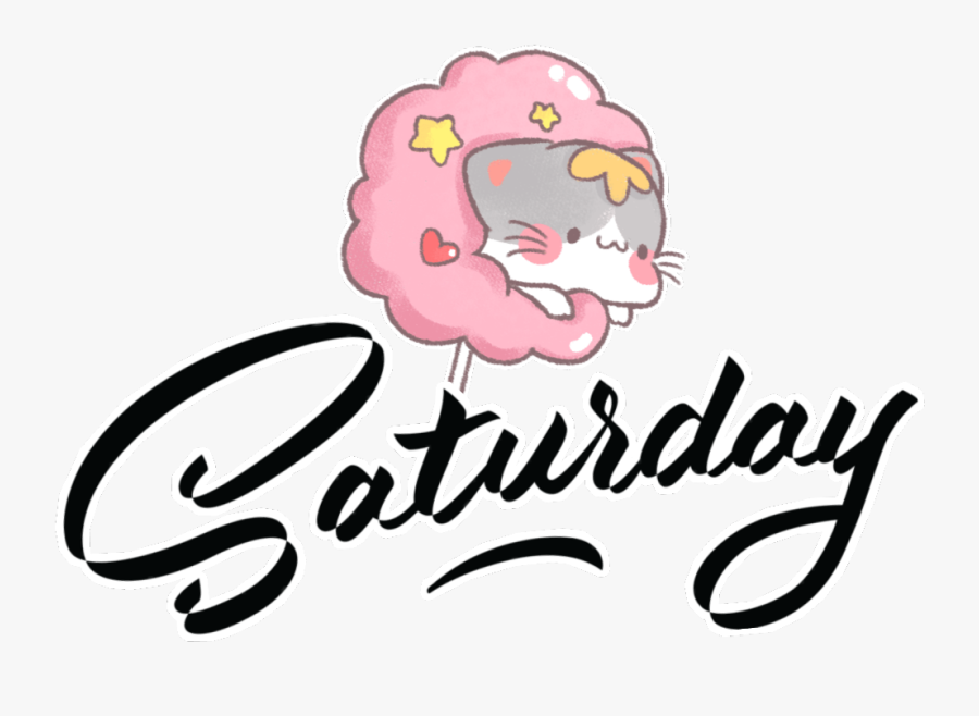 #saturday #cat #cute #day #morning - Portable Network Graphics, Transparent Clipart