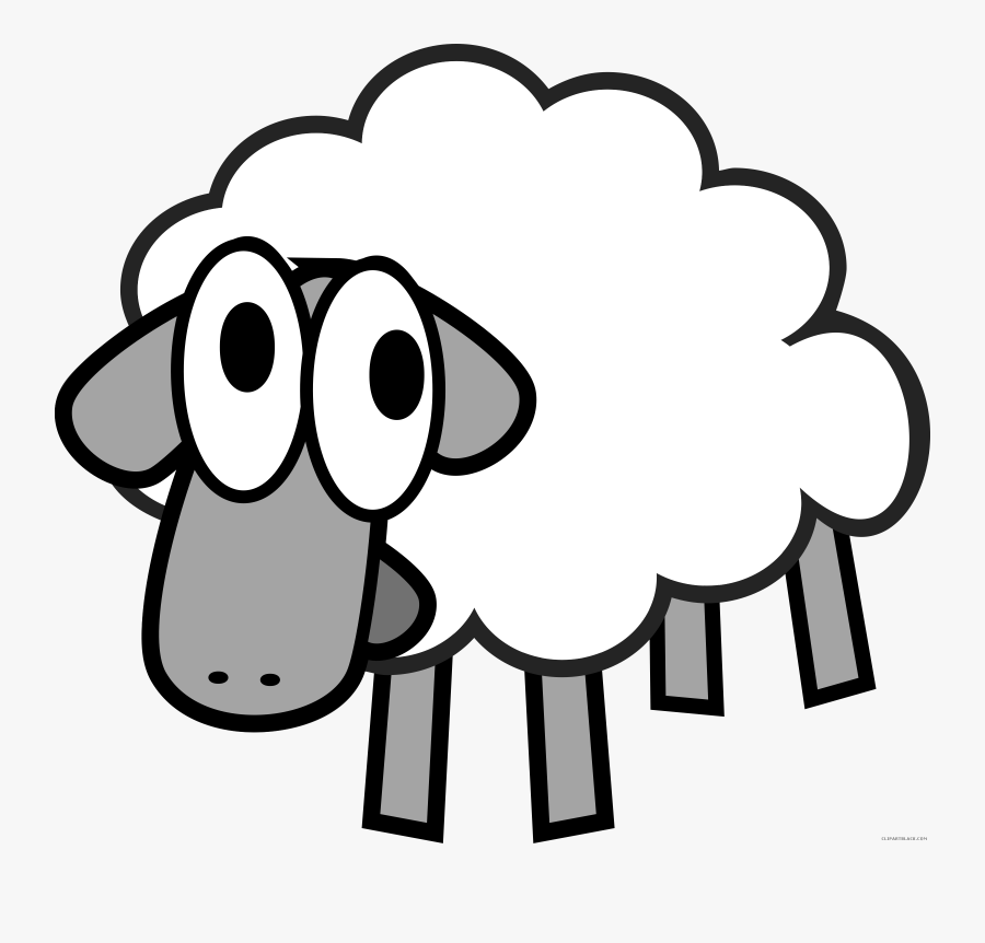 Clip Art Sheep Pictures Black And White - Sheep Clipart Png, Transparent Clipart
