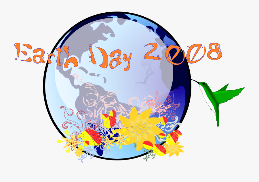 Clipart Earth Day - Earth Day 2008 Logo, Transparent Clipart