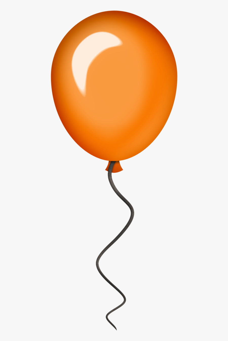 Orange Balloon Art Clip, Transparent Clipart