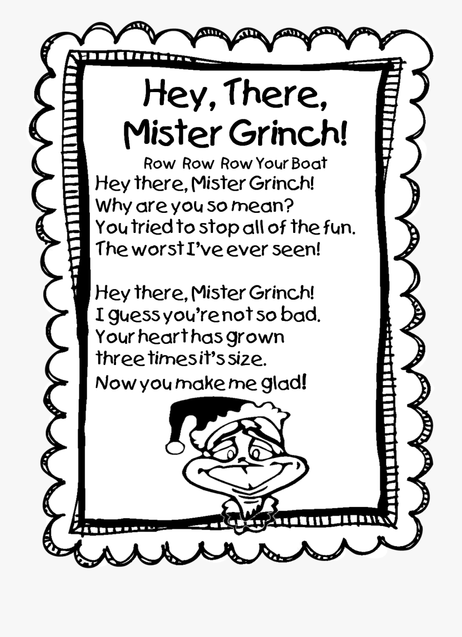 Grinch Clipart Bad - Poem About Family For Grade 1, Transparent Clipart