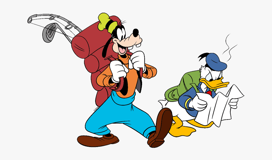 Goofy And Donaldduck Camping - Goofy And Donald Duck Camping, Transparent Clipart