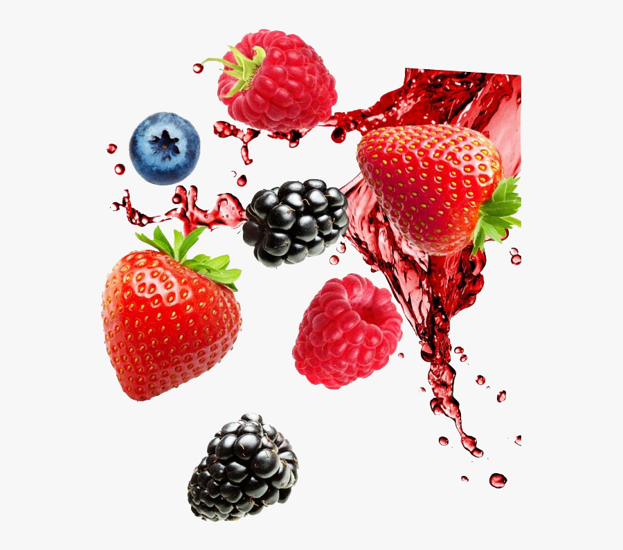 Berries Png Clipart - Mixed Fruit Splash Png , Free Transparent Clipart