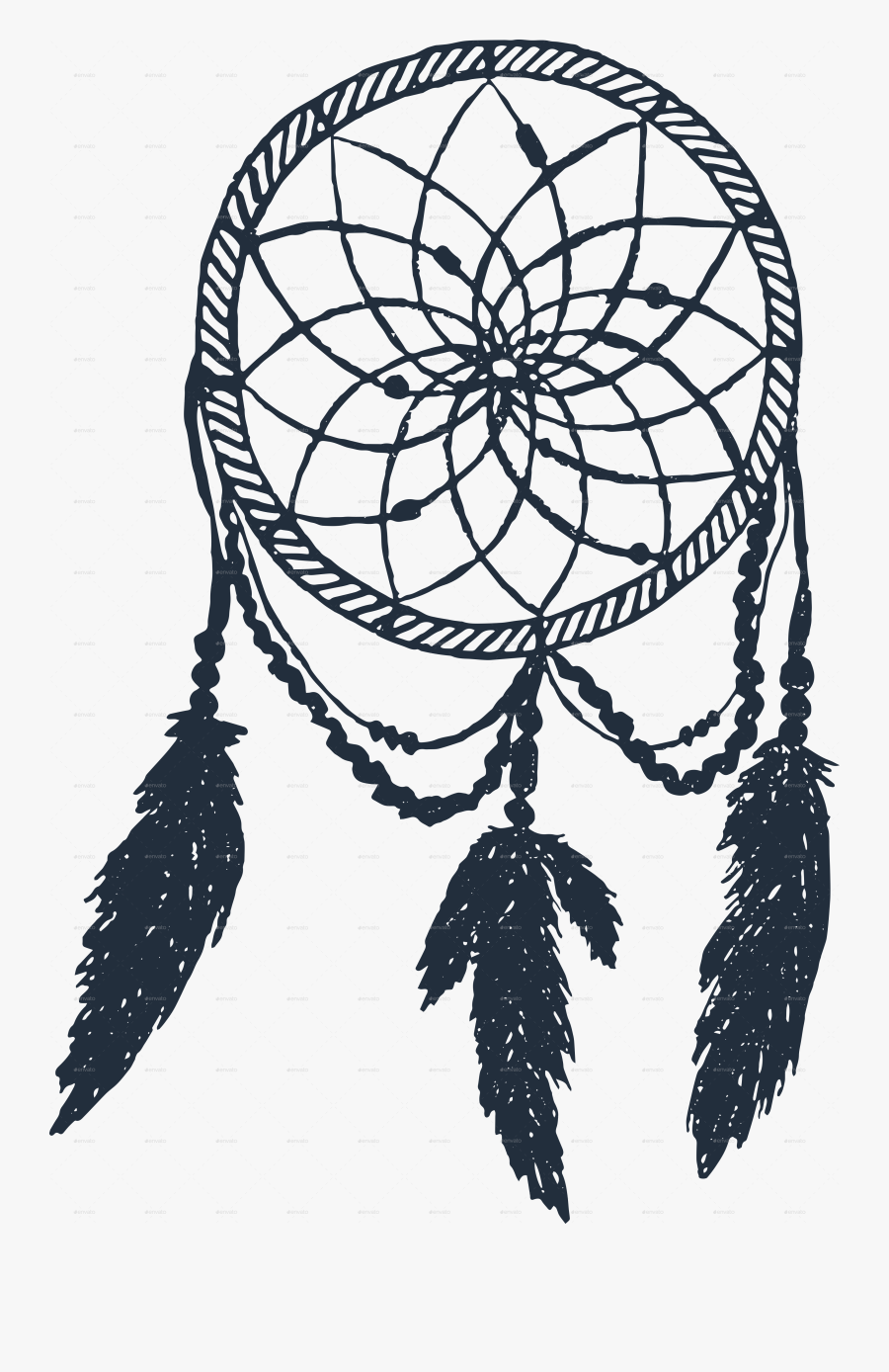 Mr Hipster Objects By - Moon Dream Catcher Drawing, Transparent Clipart