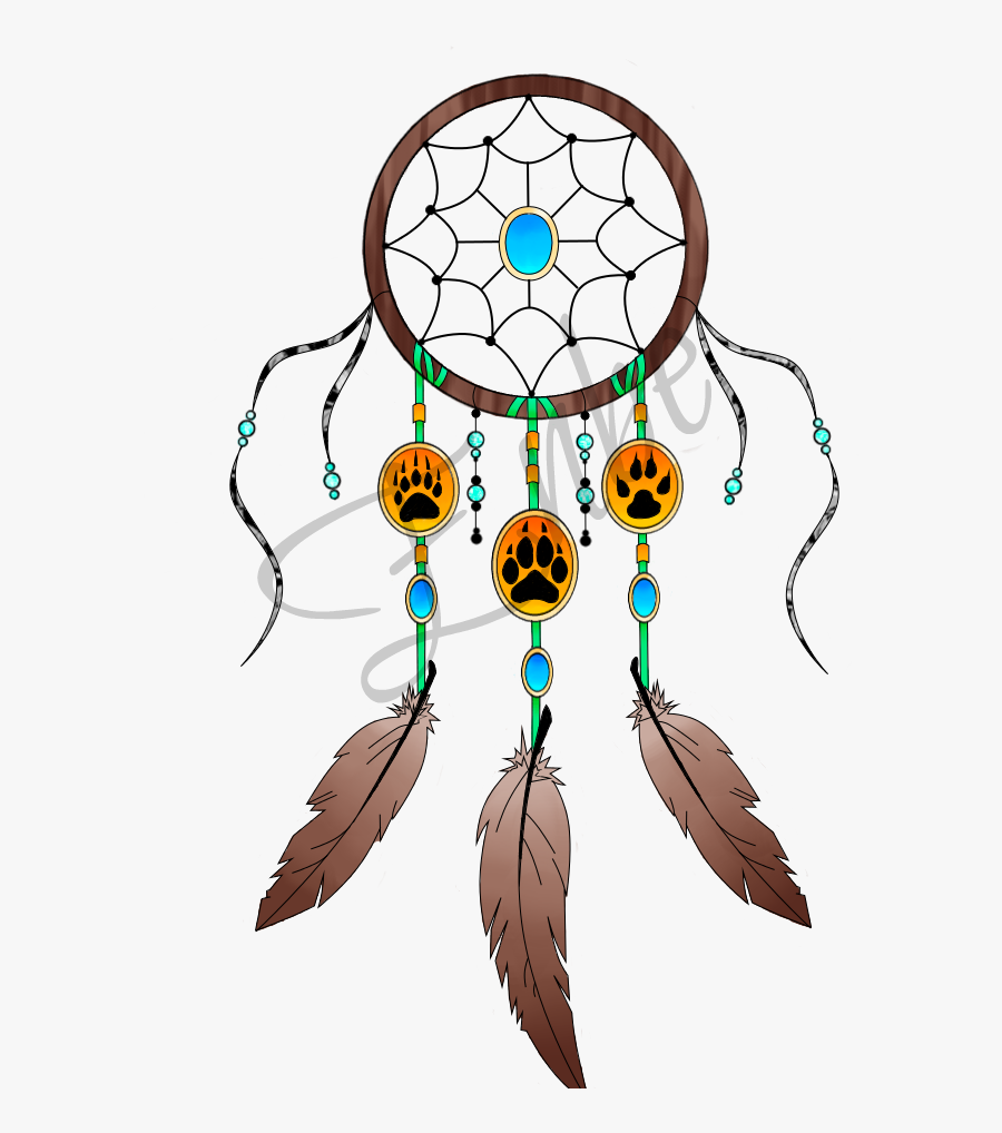 Image Dreamcatcher Colored By Enbe - Dream Catcher Png Design, Transparent Clipart