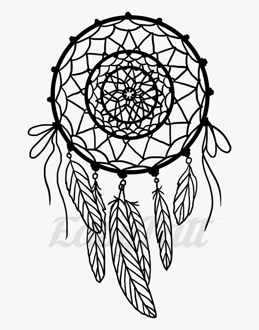 By Didi Fox - Transparent Clipart Dream Catcher Black And White, Transparent Clipart