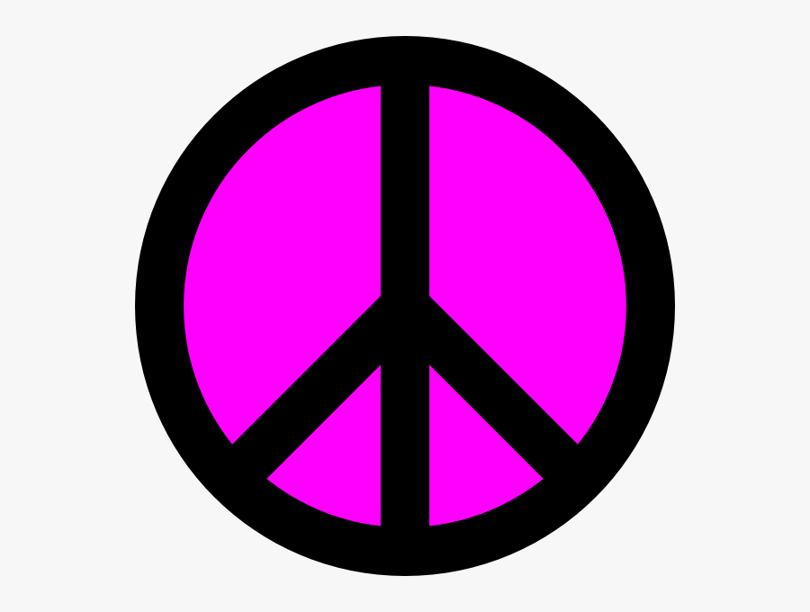 Peace Sign Template Free Clip Art On - Circle, Transparent Clipart