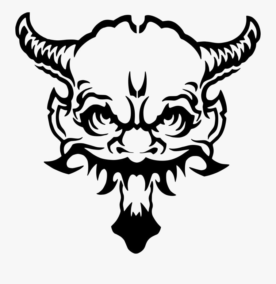 Transparent Demon Horns Png - Devil Face Png, Transparent Clipart