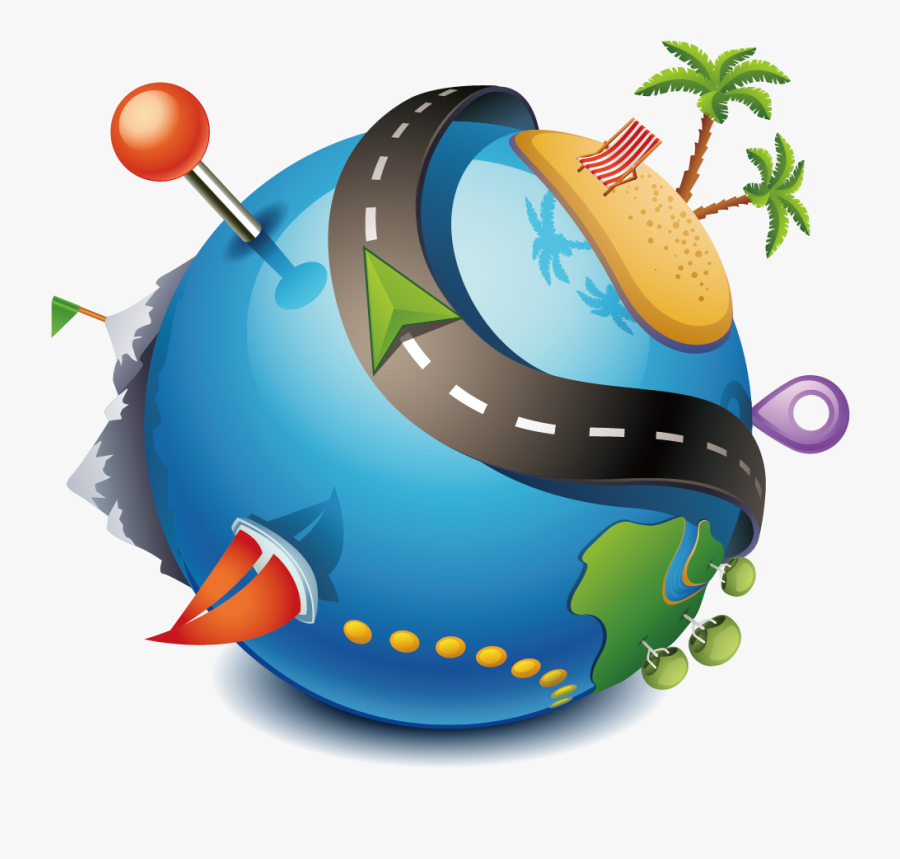 Vacation Icon Traveling Png - Tour And Travel Icon, Transparent Clipart
