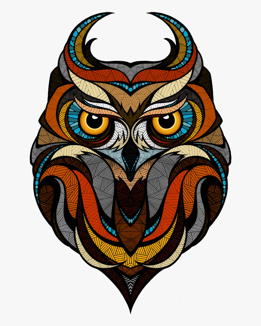 Transparent Tumblr Clipart - Owl Face Logo Png, Transparent Clipart