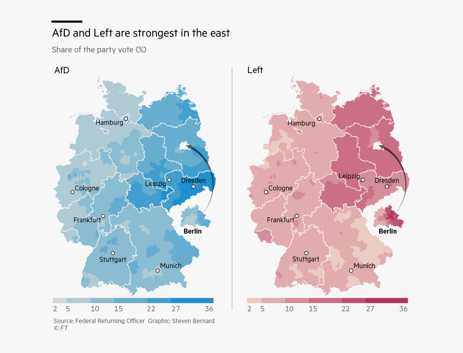 Clip Art German Election Map - German Election Map, Transparent Clipart