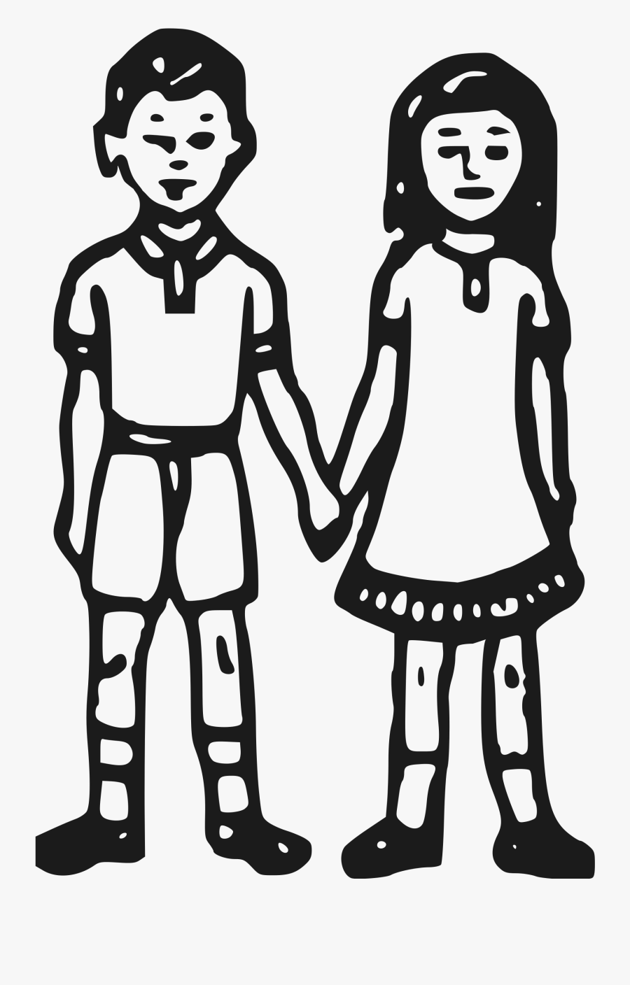 Indian Election Symbol Boy And Girl - Autonomous State Demand Committee Symbol, Transparent Clipart
