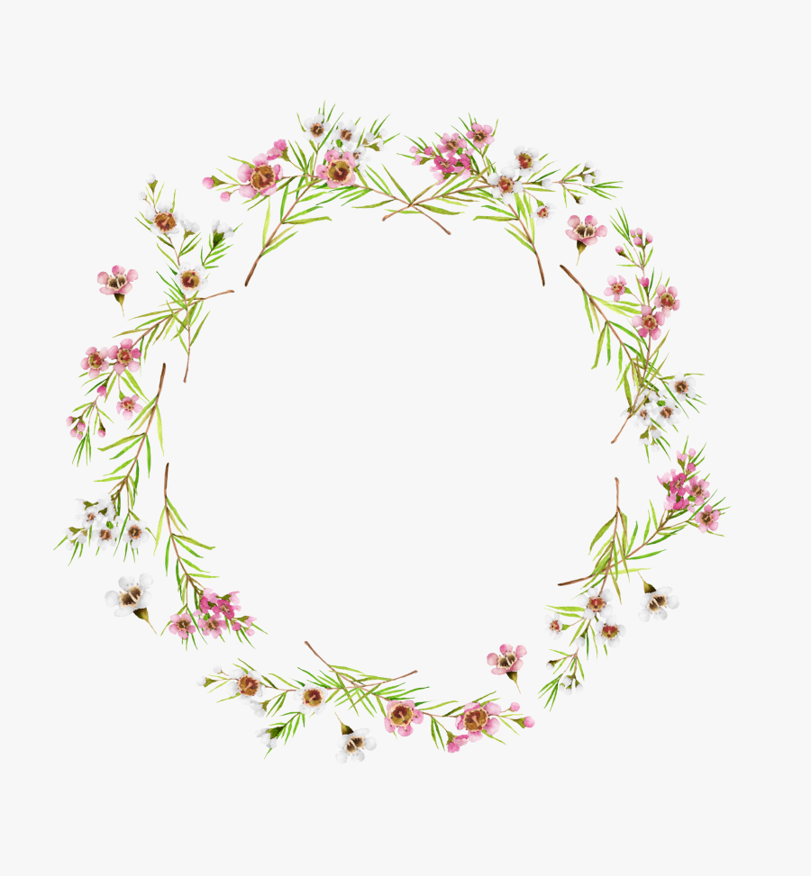 Boho Clipart Boho Wreath - Circulo De Flores Png, Transparent Clipart