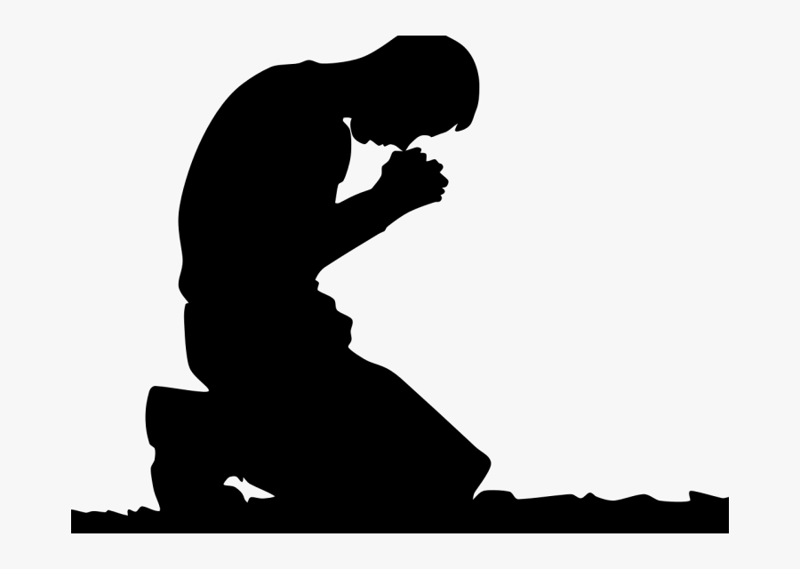 Prayer Hands Kneeling God Clip Art Transprent - Prayer On Knee Png, Transparent Clipart