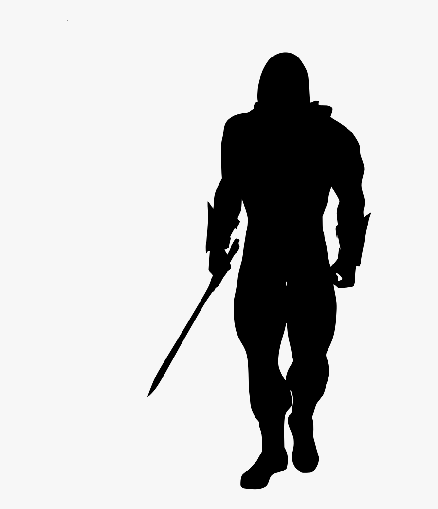 Male Warrior Silhouette Png Clipart , Png Download - Warrior Silhouette Png, Transparent Clipart