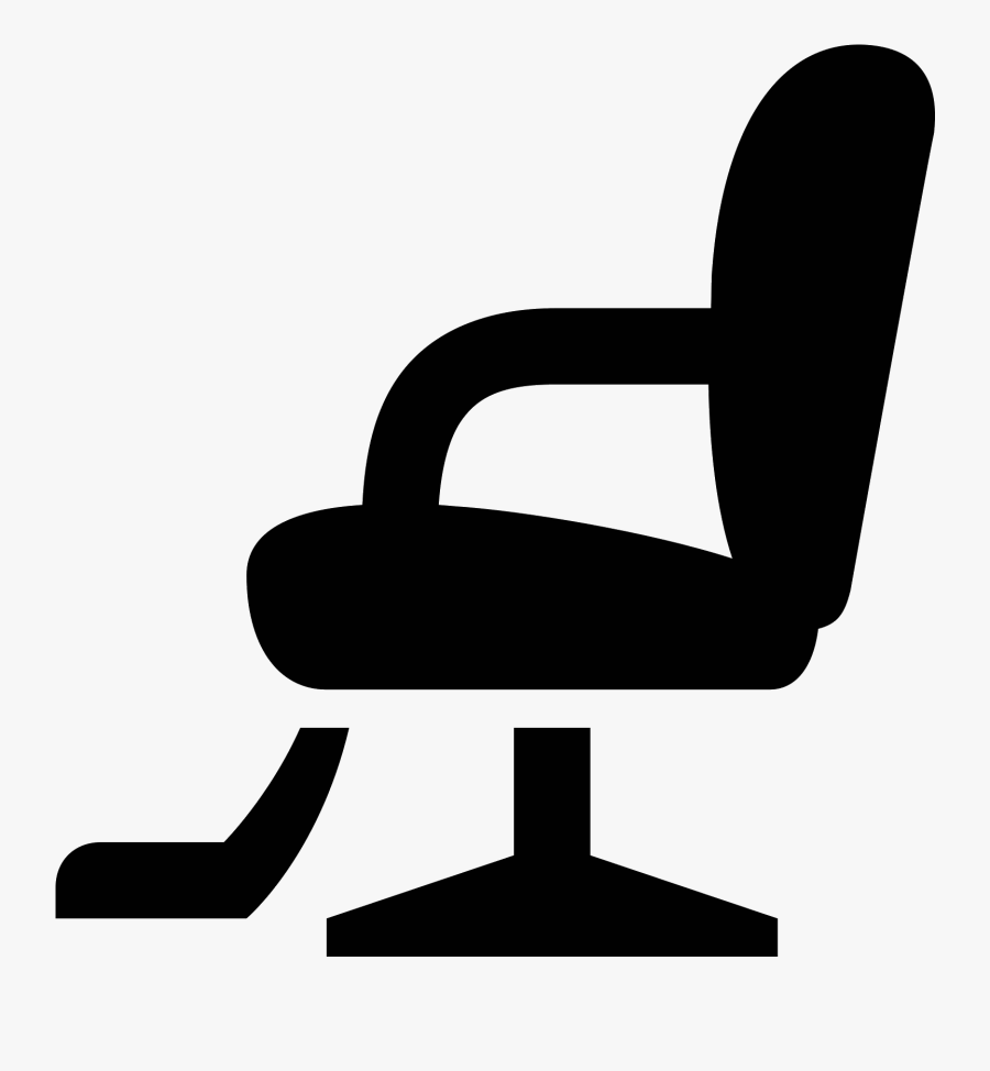 Svg Black And White Stylist Clipart Salon Chair - Barber Chair Icon Png, Transparent Clipart