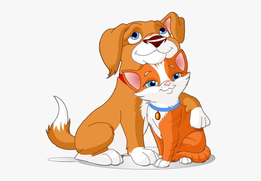 Cartoon Pictures Of Dogs And Cats - Cartoon Cat And Dog Transparent, Transparent Clipart