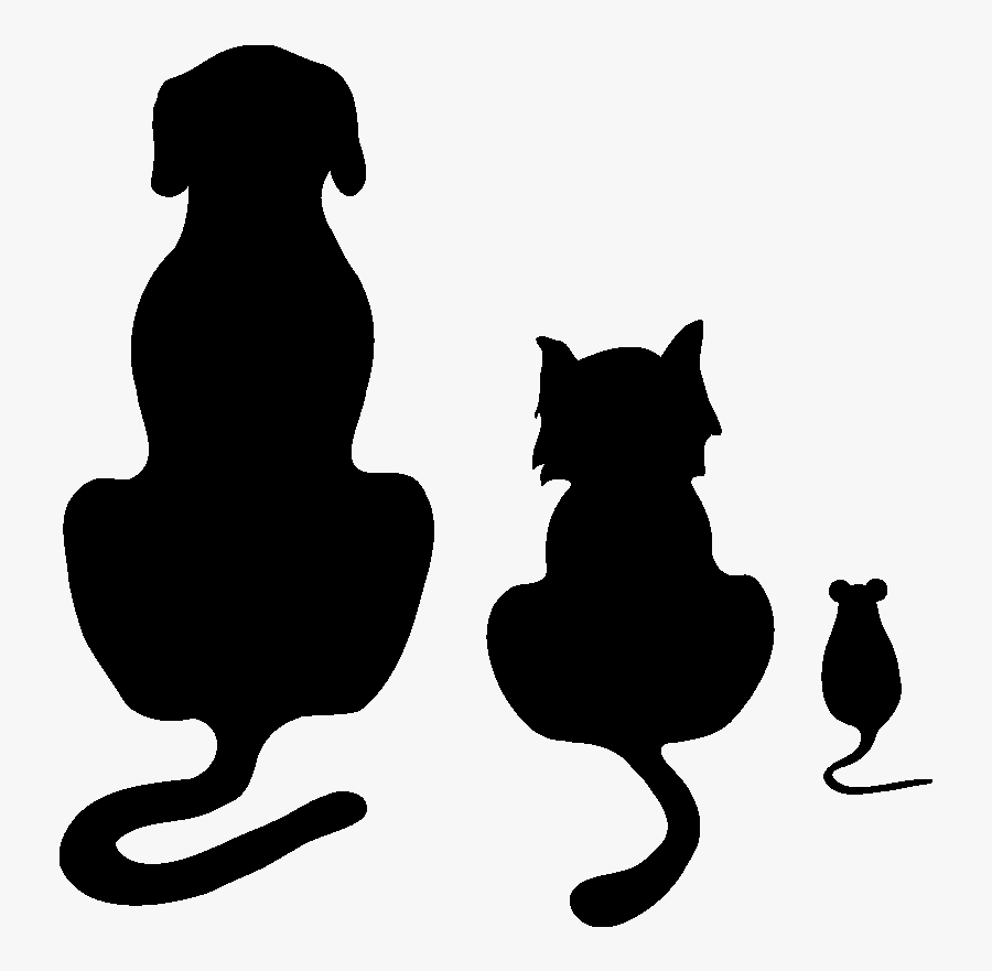 Vector Cats Open Mouth - Cats Dogs And Mice, Transparent Clipart