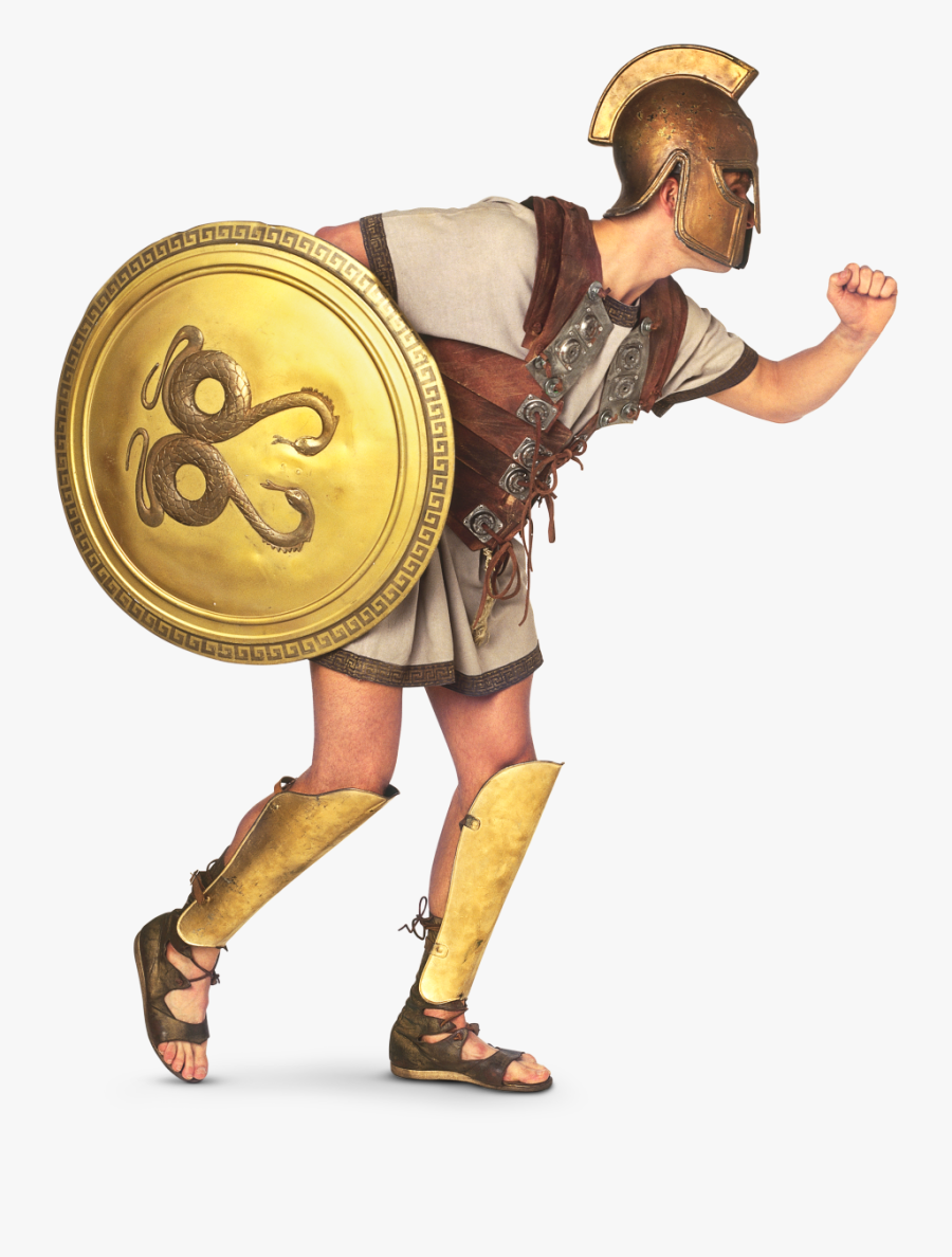 Trojan Clipart Athenian - Ancient Greek Warrior Transparent, Transparent Clipart
