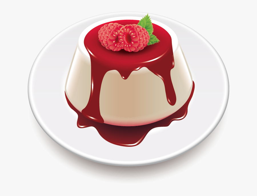 Transparent Custard Clipart - Panna Cotta Vector, Transparent Clipart