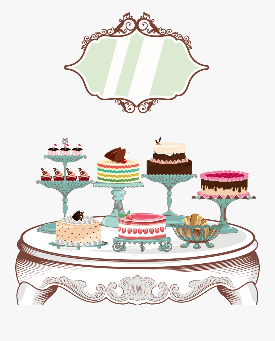 Sugar Cake Royal Icing - Png Vetor Bolos Desenho, Transparent Clipart
