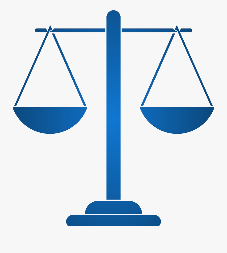 Computer Icons Measuring Scales Lady Justice Download - Blue Scales Of Justice, Transparent Clipart