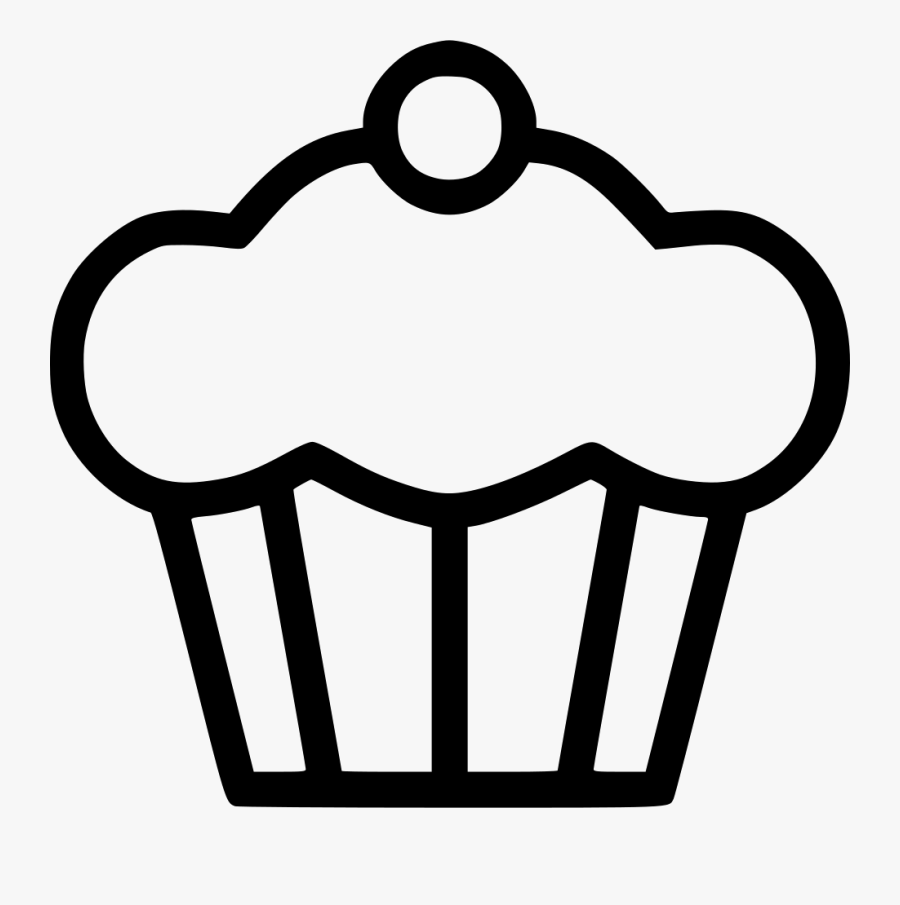 Clip Art Muffin Cake Sweet Svg - Dessert Icon Png Free, Transparent Clipart