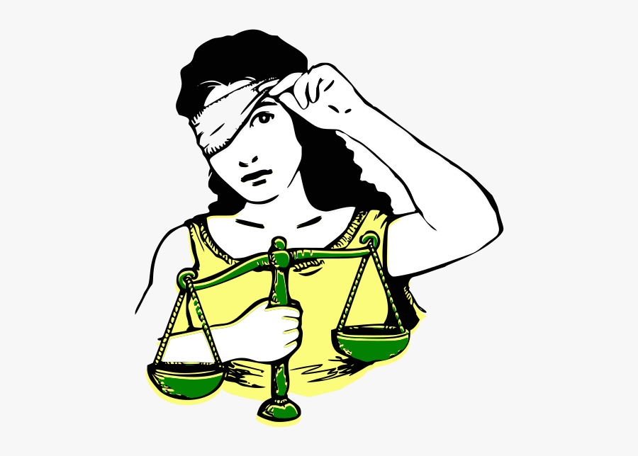 Lady Of Justice Peeking, Transparent Clipart