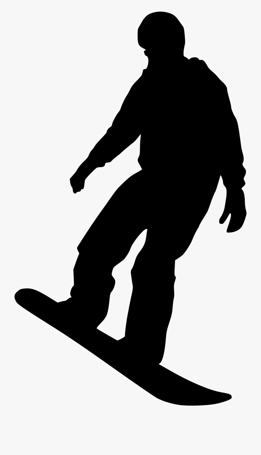 Clip Art Silhouette Portable Network Graphics Snowboarding - Skier Turns, Transparent Clipart