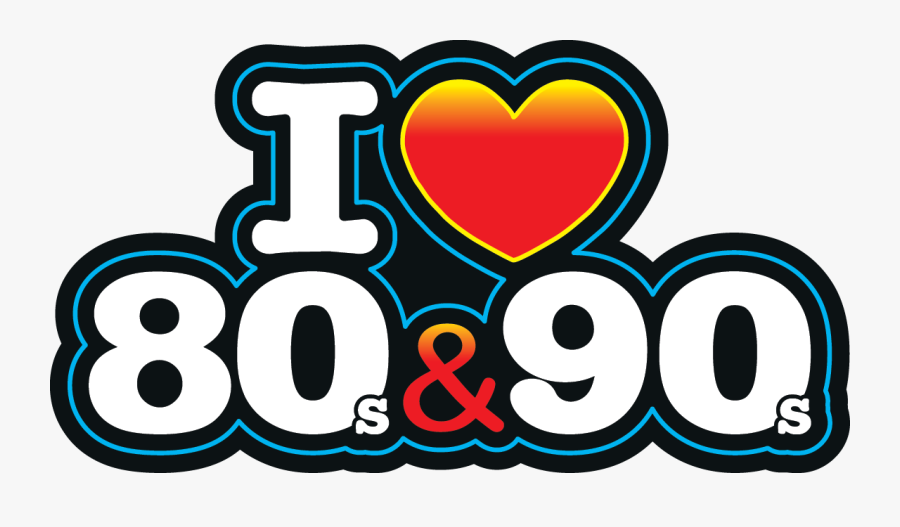 I Love The 80s Logo Png Vector Library - Love 80 90 Png, Transparent Clipart