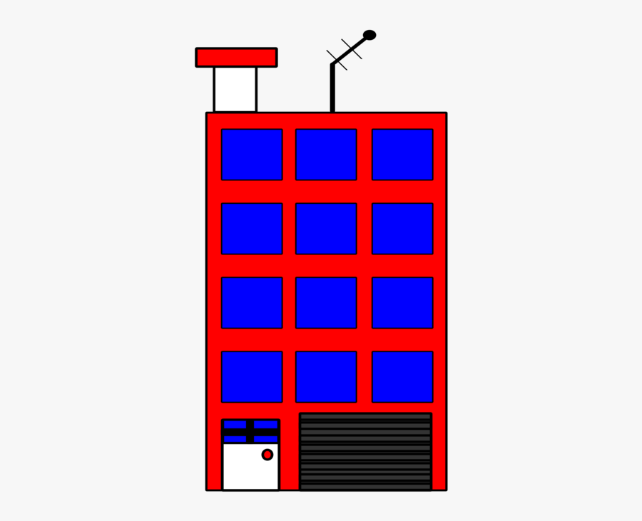 Square,angle,area - Imagen De Edificio Con Antena, Transparent Clipart