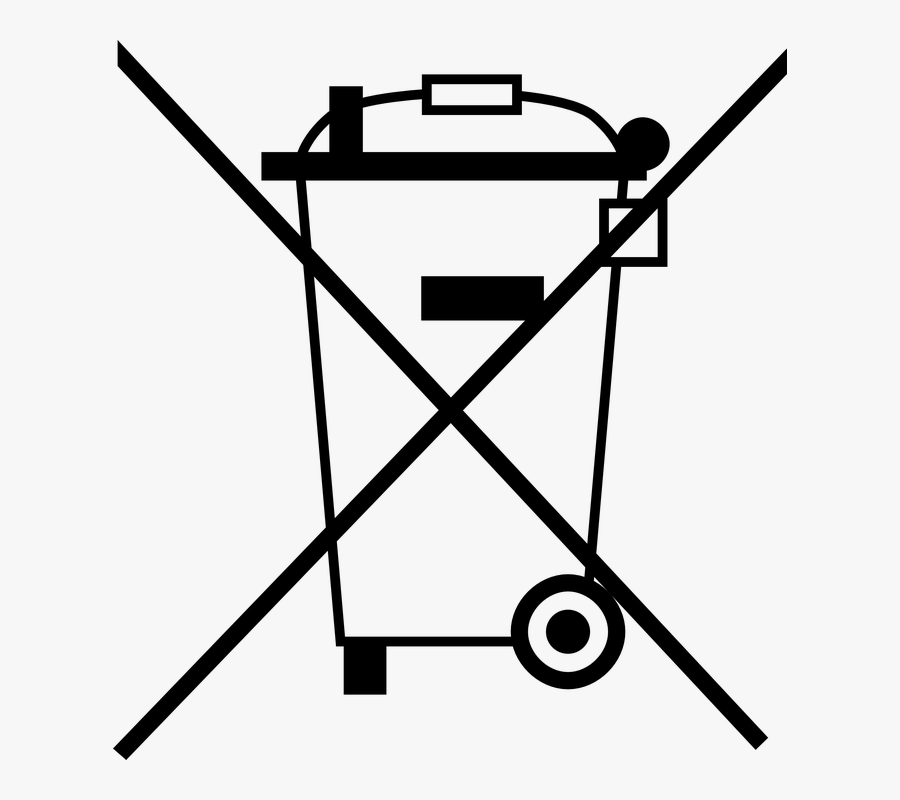 Transparent Trash Can Clip Art - No Trash Bin Icon, Transparent Clipart