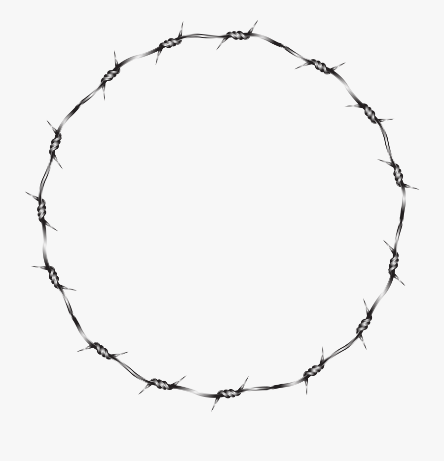 Barbed Wire Circle Png, Transparent Clipart