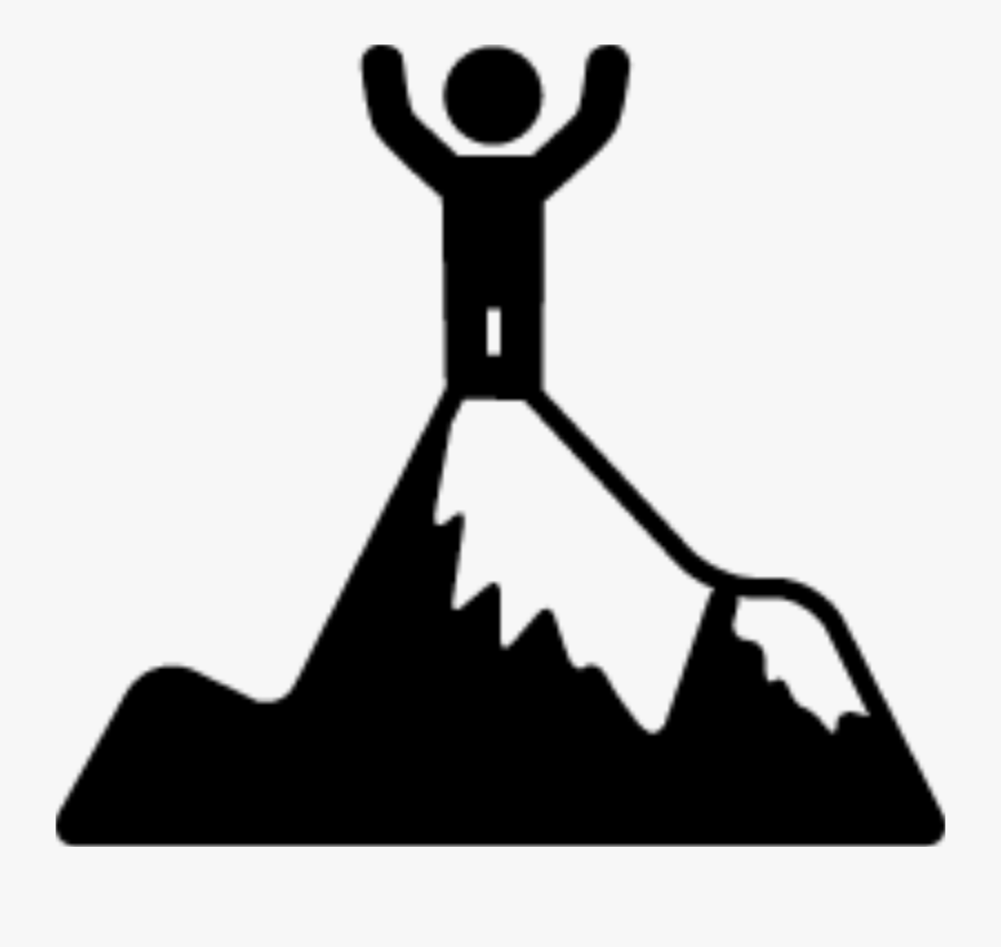 Blog Just Rock Climbing - Mountain And Person Logo, Transparent Clipart