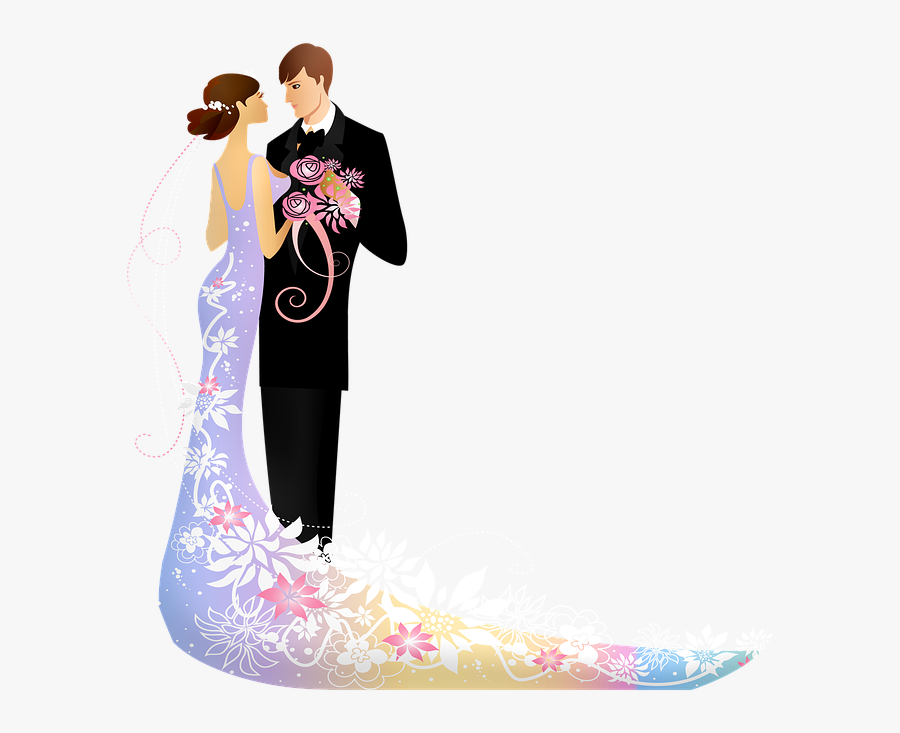 Wedding Couple, Man And Wife, Husband, Couple, Man - Truth Universally Acknowledge Good Fortune Must, Transparent Clipart