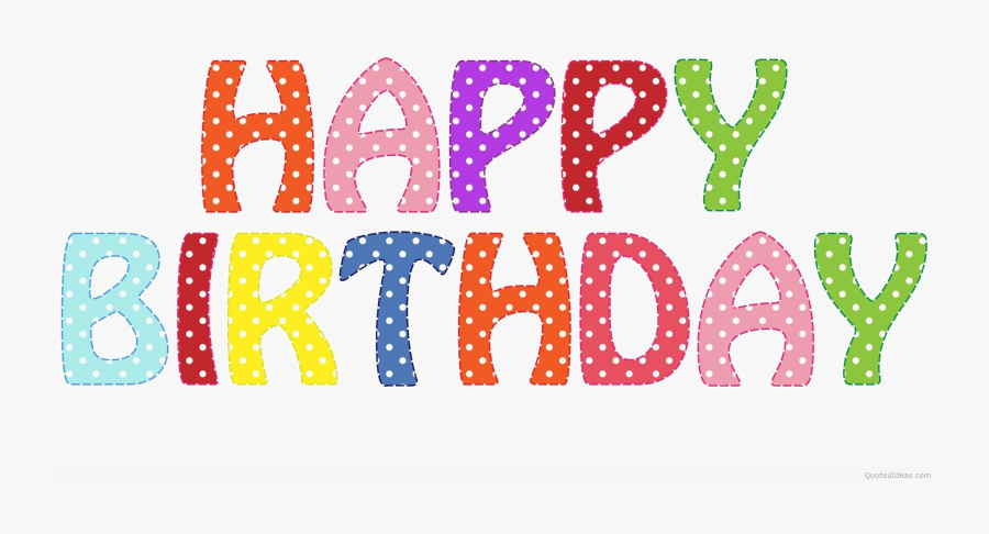 Text,font,line,clip Art,graphics - Happy Birthday Words Simple, Transparent Clipart