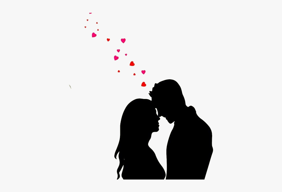 Romantic Love Couple Png Clipart - Silueta De Pareja Png, Transparent Clipart