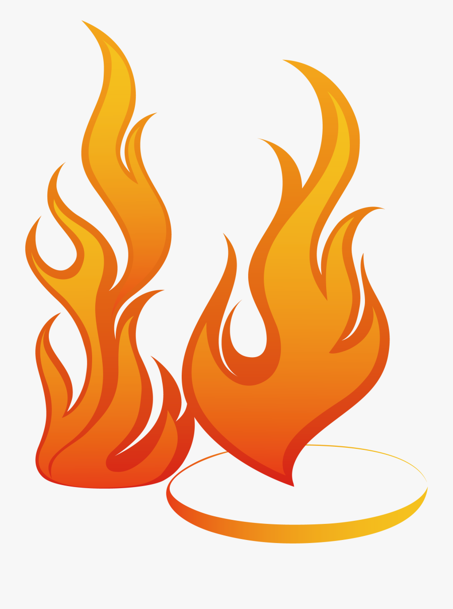 Light Clip Art Cartoon - Transparent Flame Vector Png, Transparent Clipart