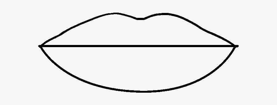 How To Draw Lips Really Easy Drawing Tutorial - Small Lips Easy Drawing, Transparent Clipart