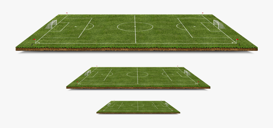 Football Pitch 3d Computer Graphics Clip Art - Football Field Png 3d, Transparent Clipart